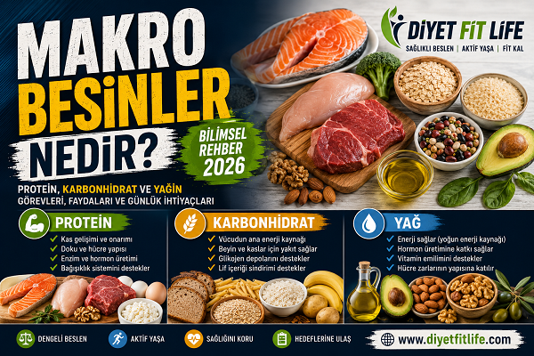 Makro Besinler Nedir? Protein, Karbonhidrat ve Yağ Rehberi